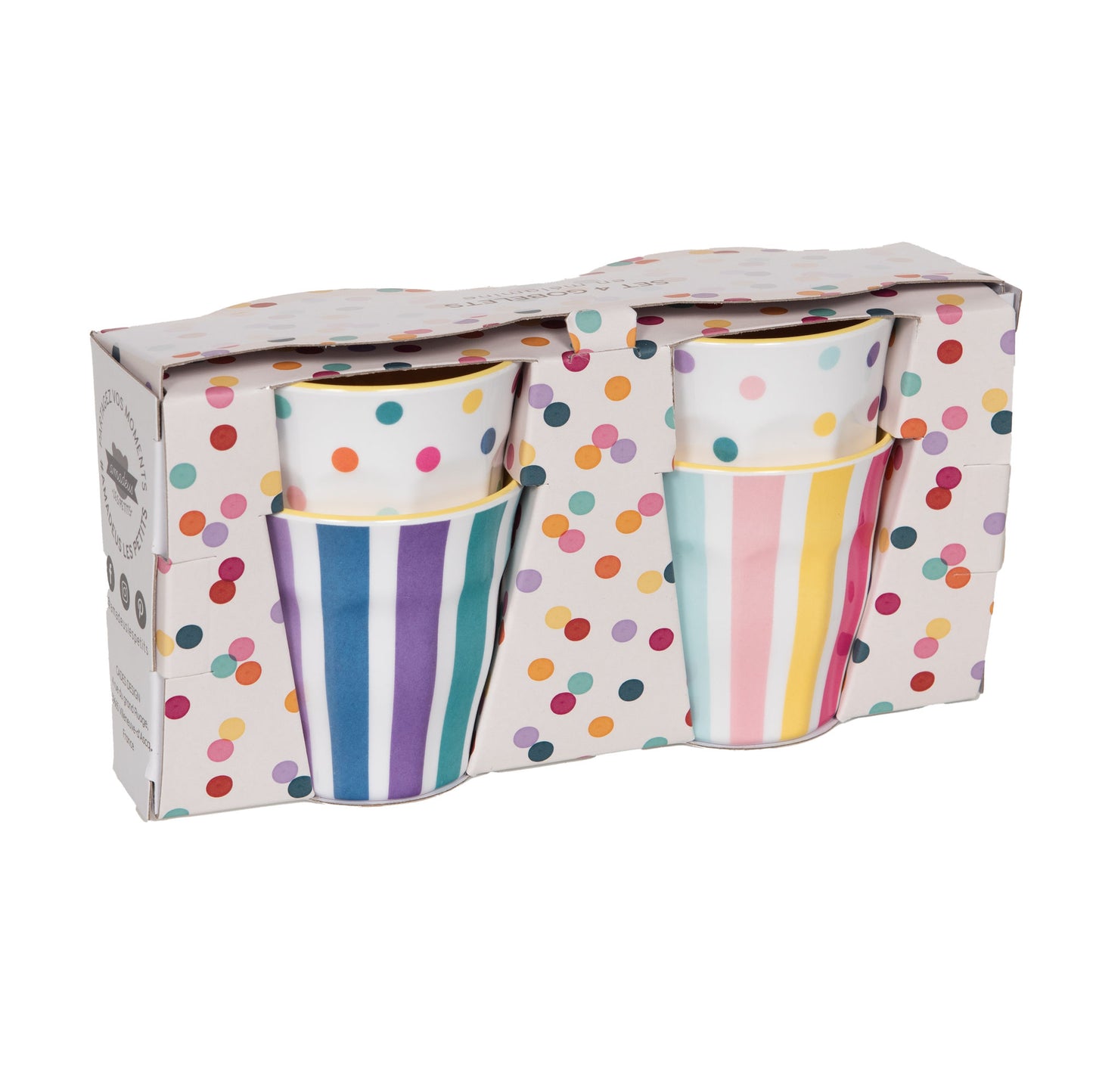 Coffret de 4 gobelets Festive