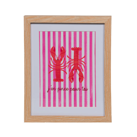 Affiche encadrée Homard