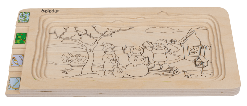 Puzzle multiniveaux "4 saisons"