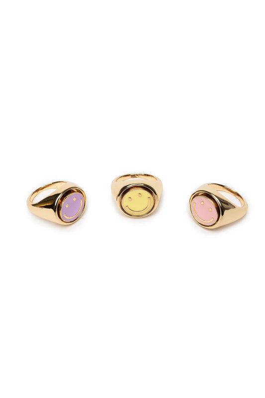 Bague Spinner Smiley - Modèle aléatoire
