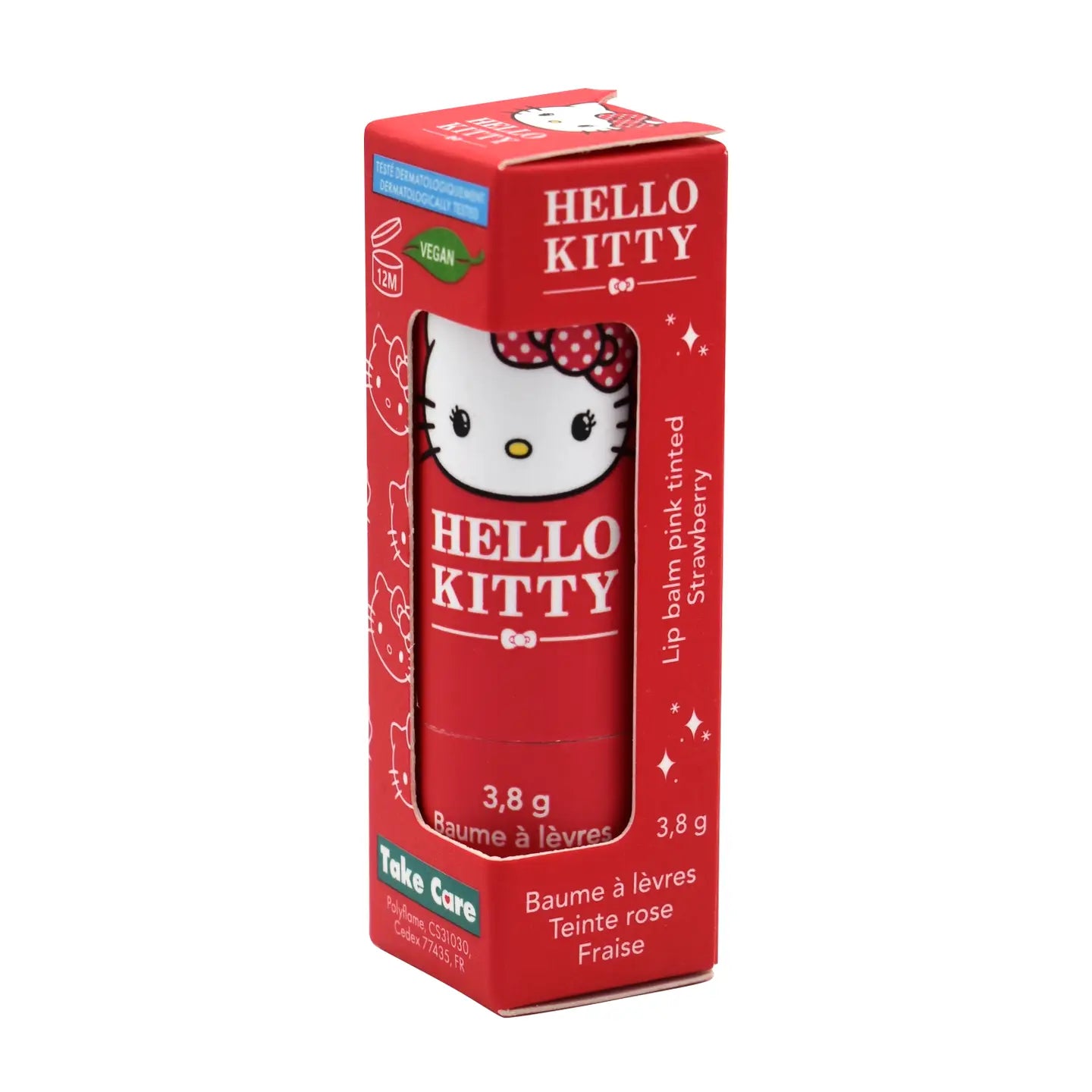 Baume à lèvres teinté rose - Fraise - Hello Kitty