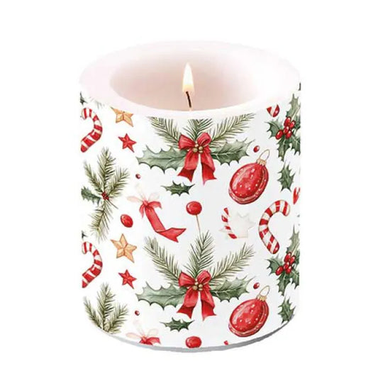 Bougie Taille M Christmas elements