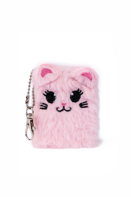 Mini carnet peluche porte clés - Modèle aléatoire