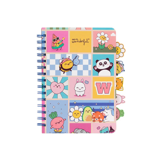 Cahier A5 avec des intercalaires à onglets - Wonder Comic