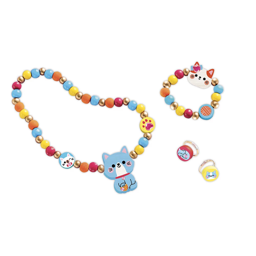 4 Bijoux En Bois A Créer Petits Chats