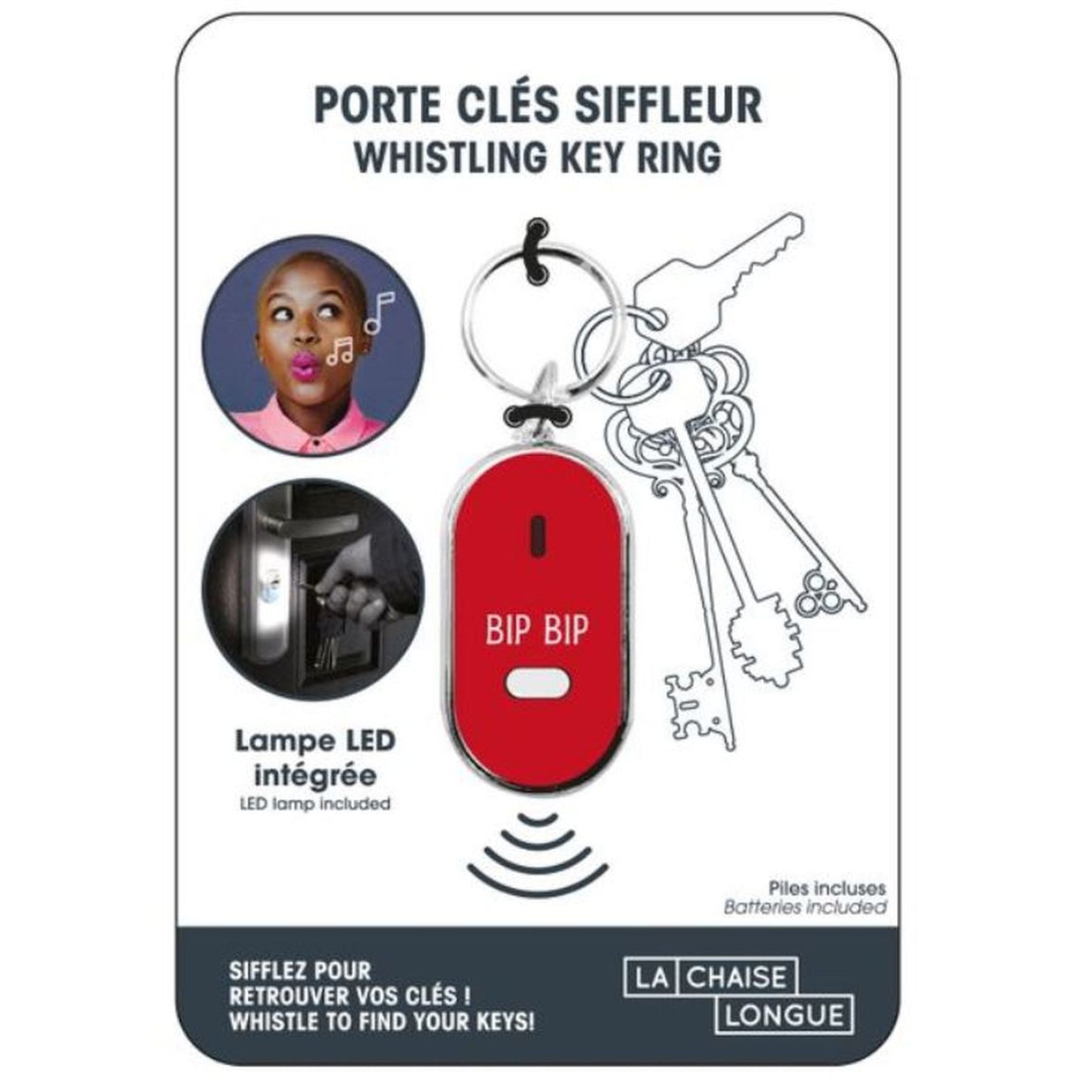 Porte clés Siffleur - Coloris Aléatoire