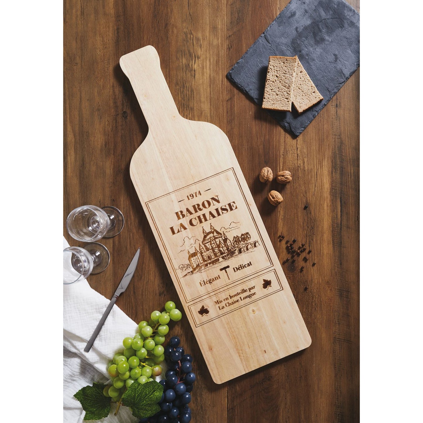 Planche Apéro Bouteille "Baron la chaise"