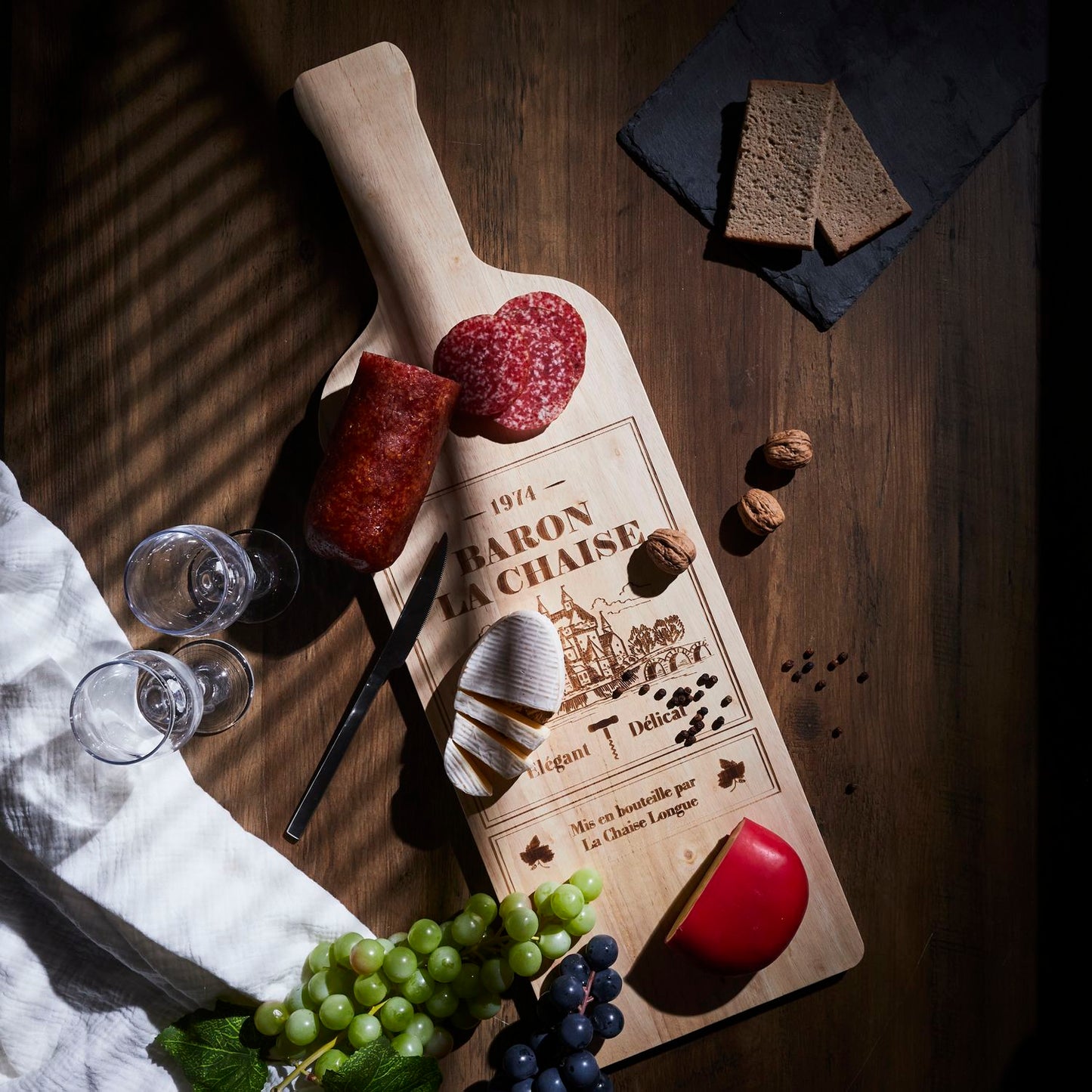 Planche Apéro Bouteille "Baron la chaise"