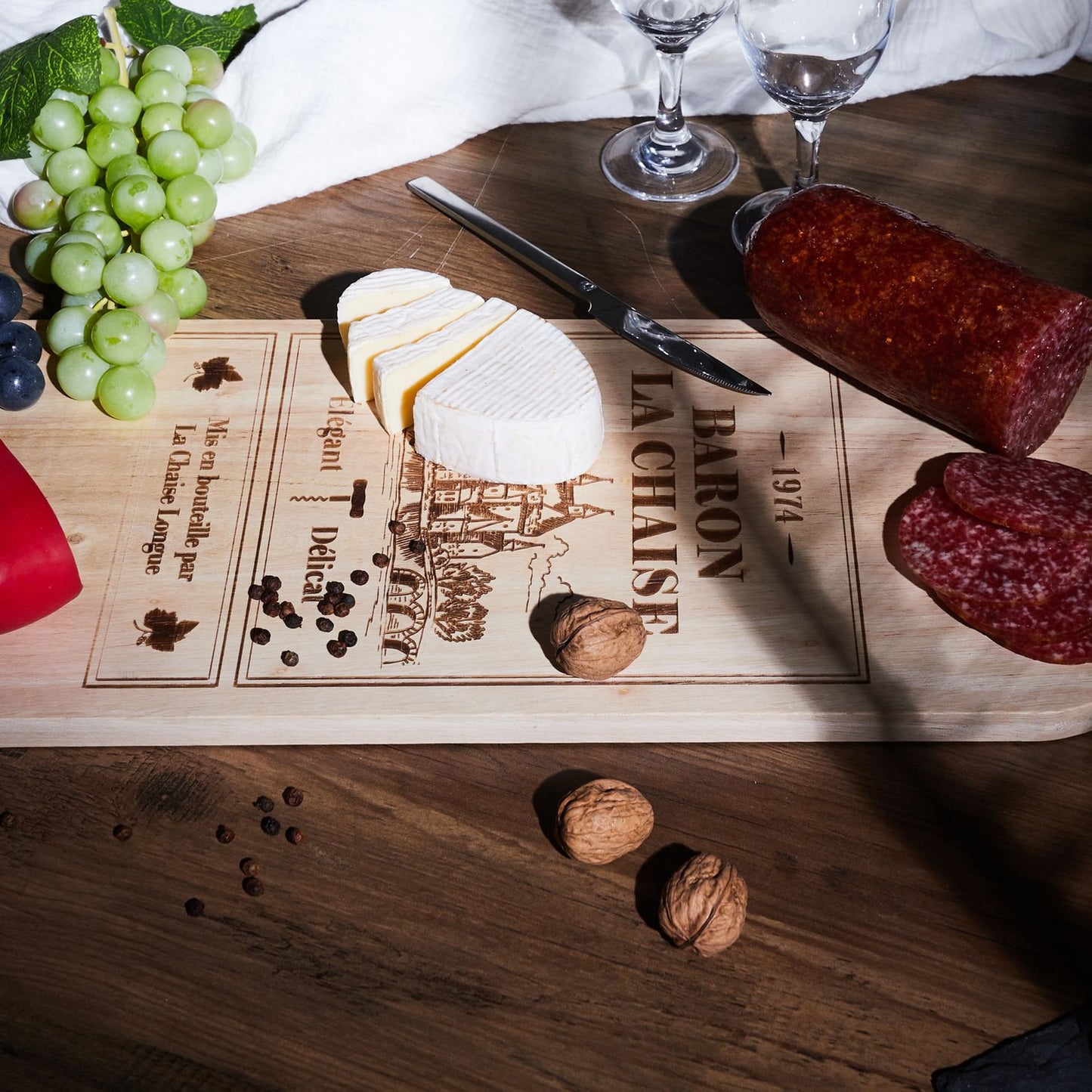 Planche Apéro Bouteille "Baron la chaise"