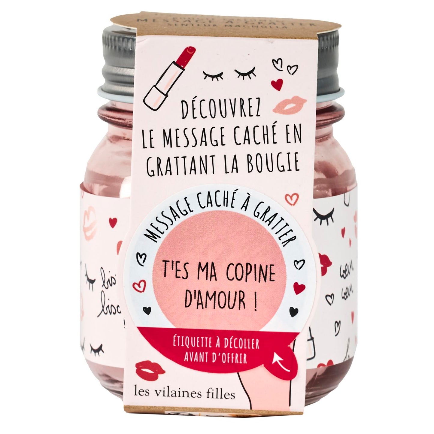 Bougie message caché à gratter - 2 modèles