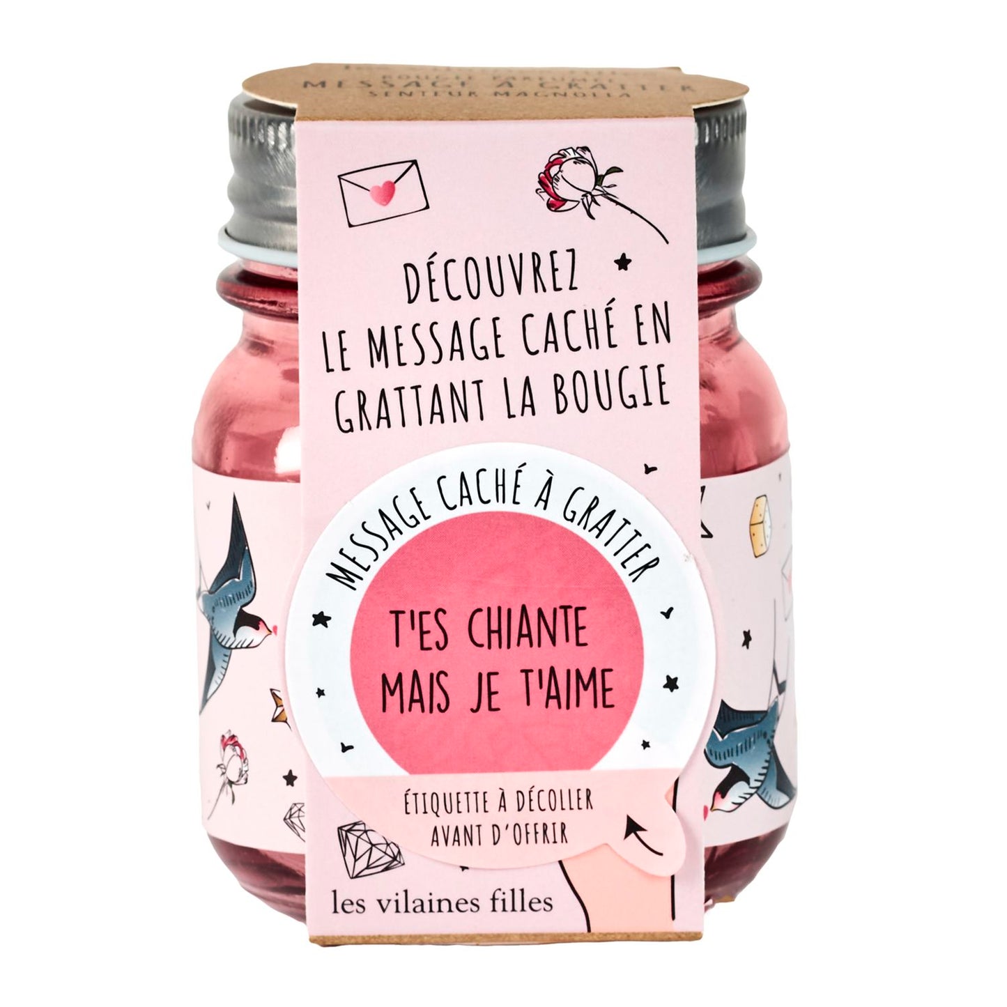 Bougie message caché à gratter - 2 modèles