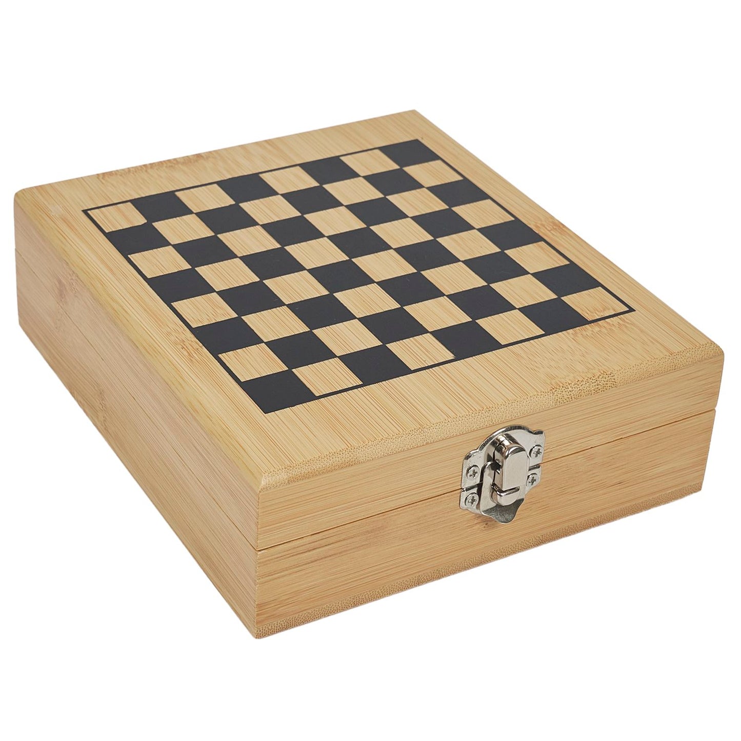 Coffret Vin et Jeu Echec en bambou