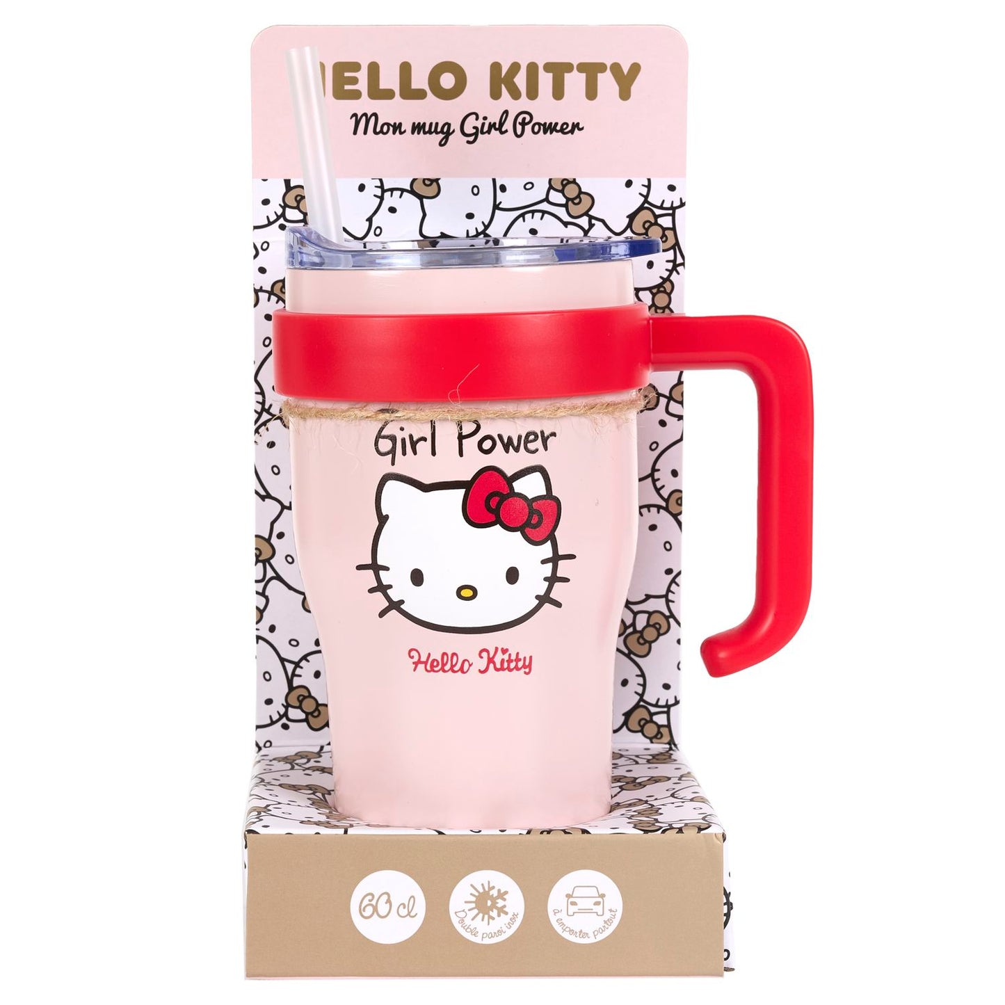 Mug nomade isotherme Hello Kitty Rose