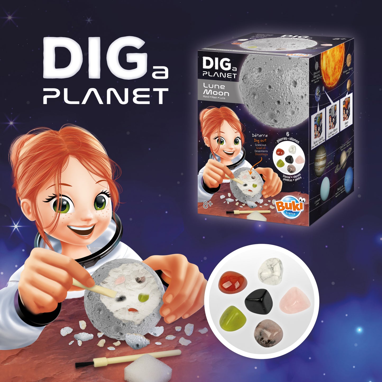 Dig a planet LUNE