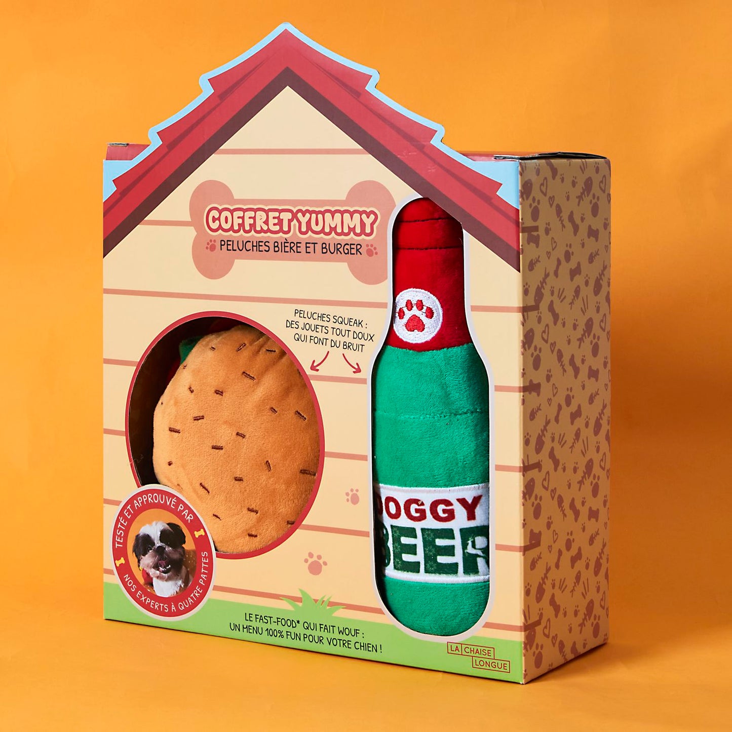 Coffret Yummy Peluches Bière et Burger