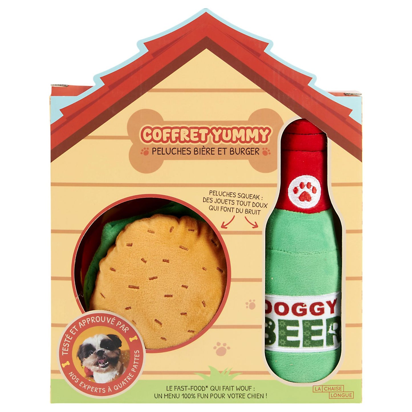Coffret Yummy Peluches Bière et Burger
