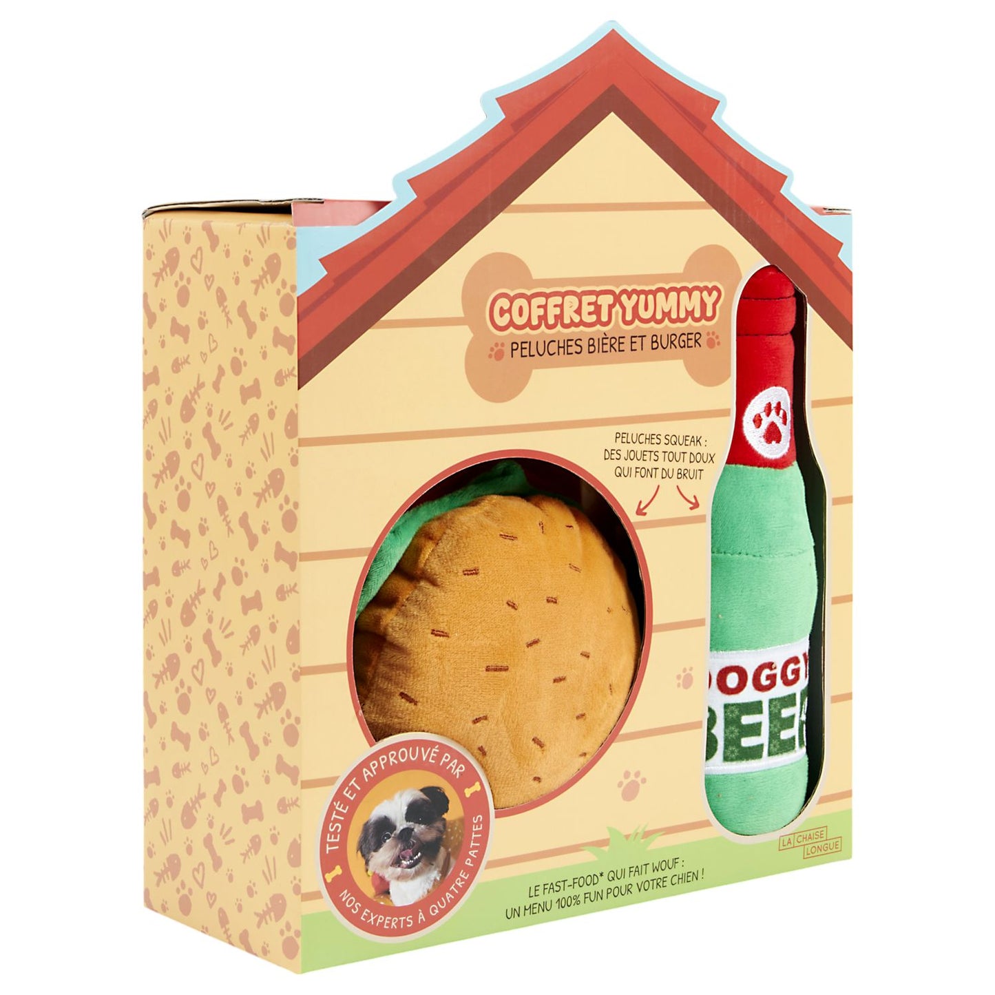Coffret Yummy Peluches Bière et Burger