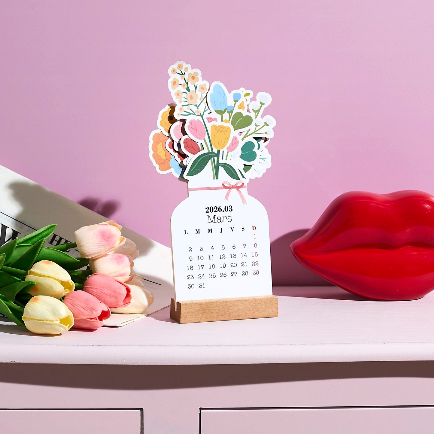 Calendrier Bouquet Bloom 2026