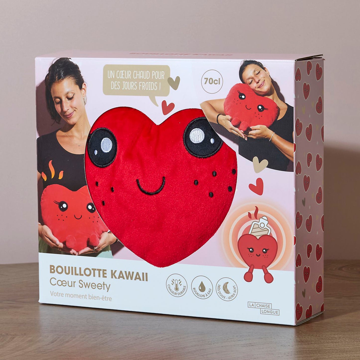 Bouillotte Kawaii Coeur