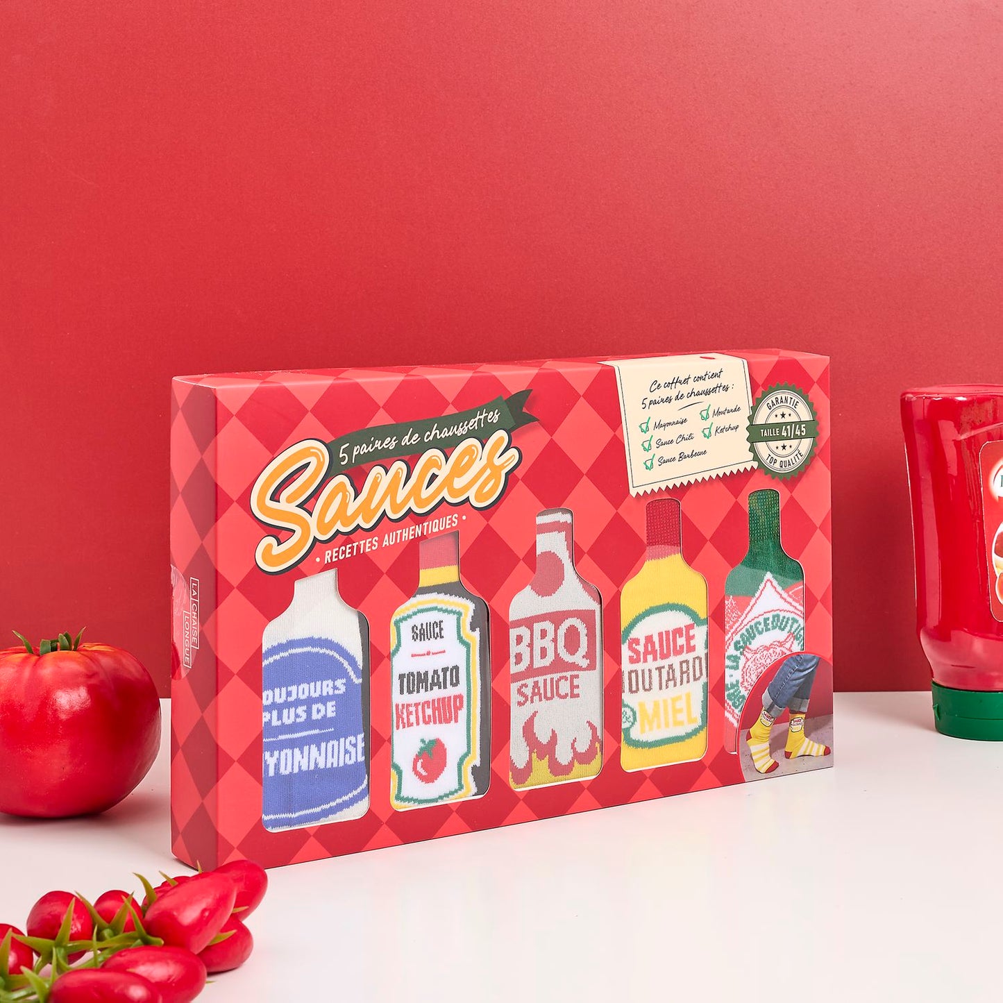 Coffret 5 paires de chaussettes Sauces