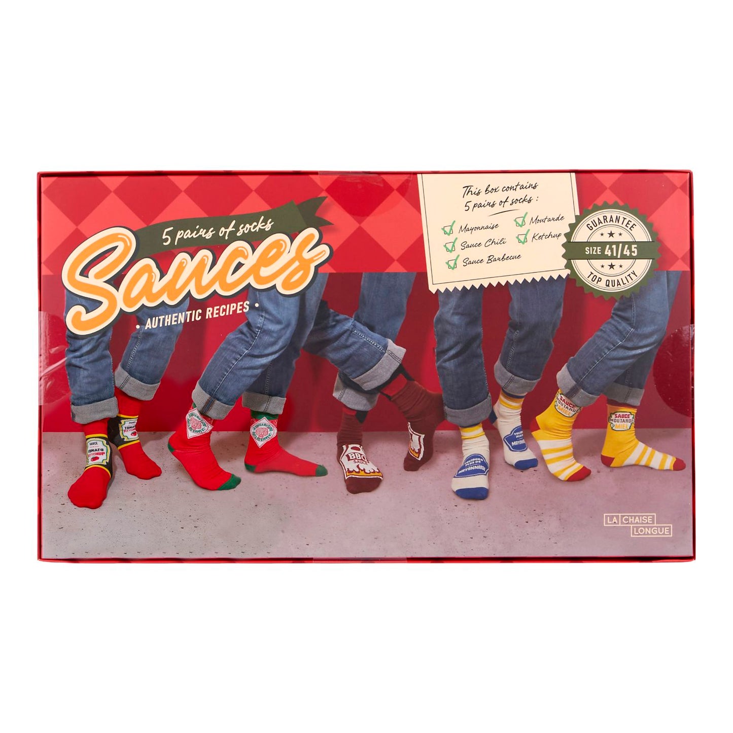 Coffret 5 paires de chaussettes Sauces