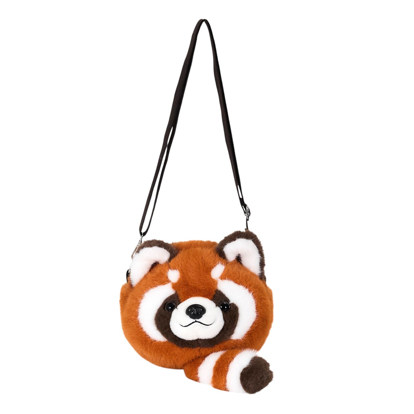 Sac peluche Panda roux vibrant