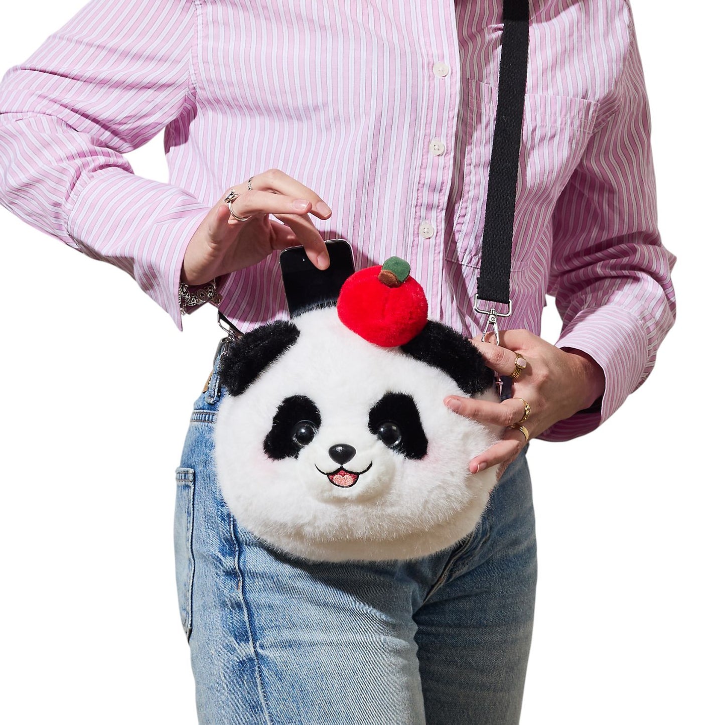 Sac peluche Panda vibrant