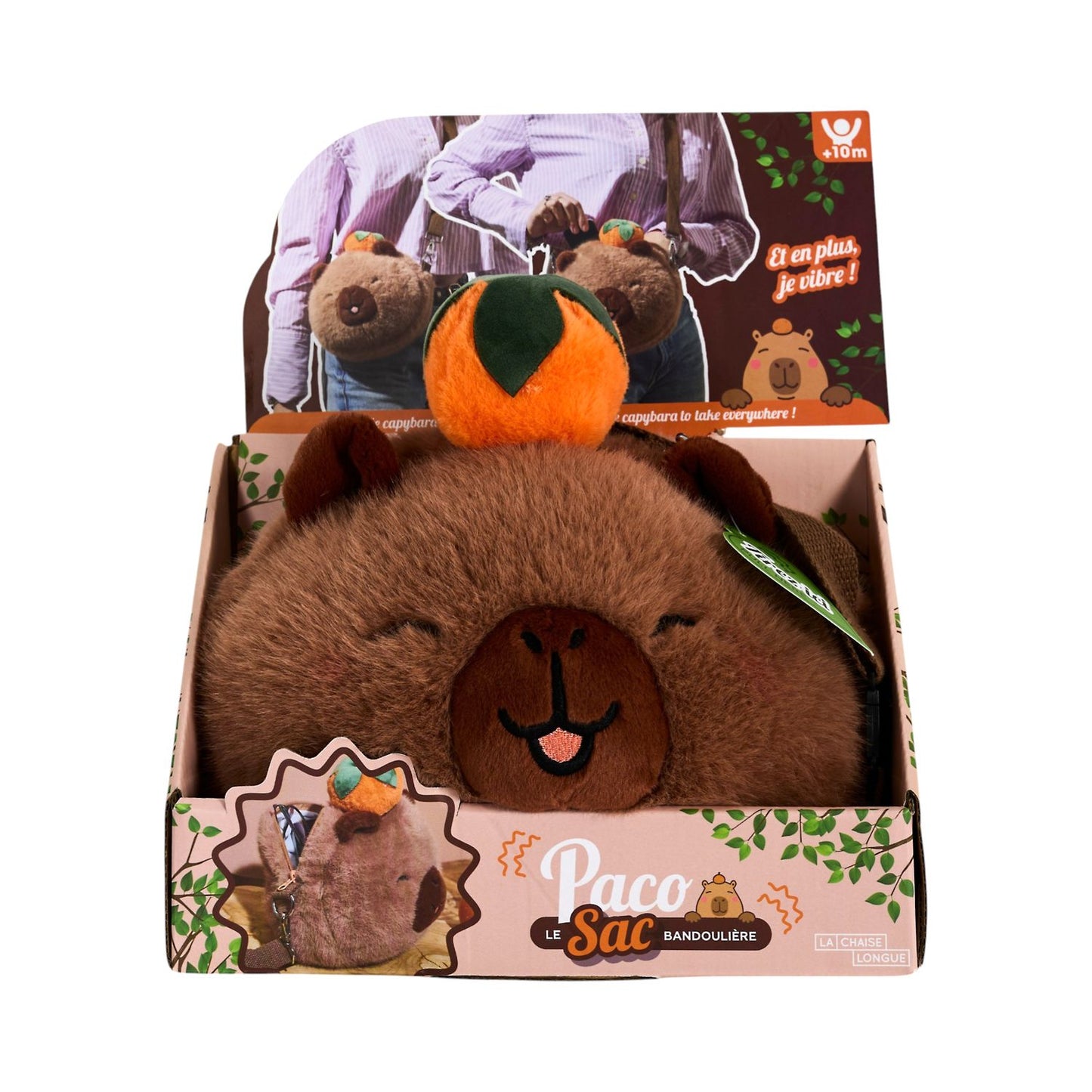 Sac peluche Capybara vibrant
