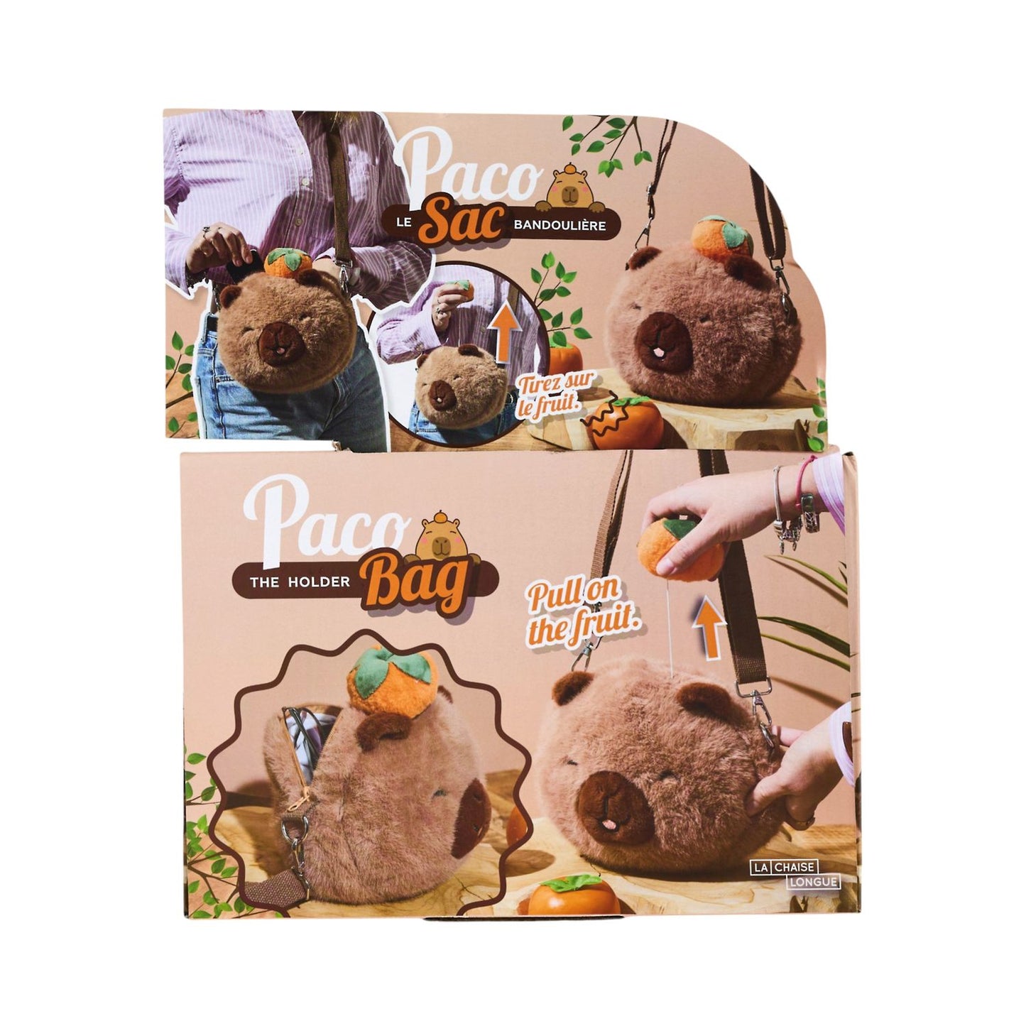 Sac peluche Capybara vibrant