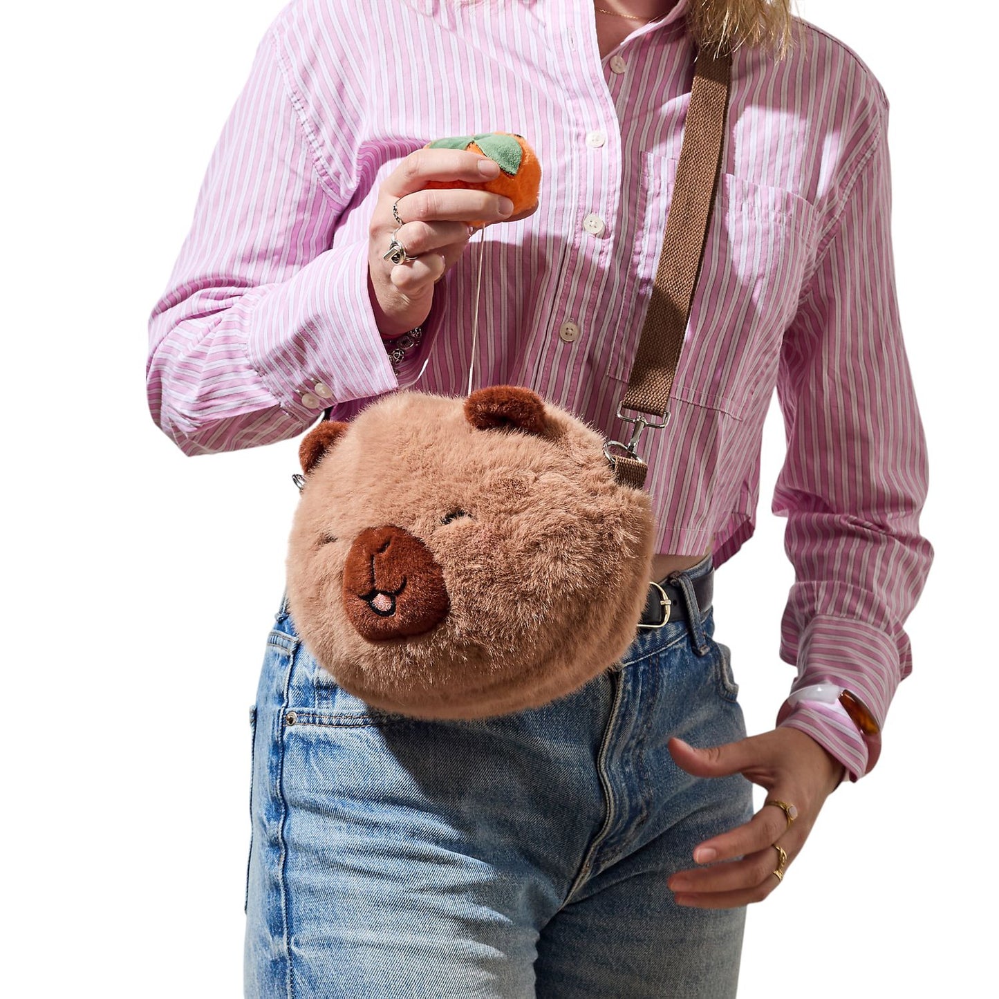 Sac peluche Capybara vibrant