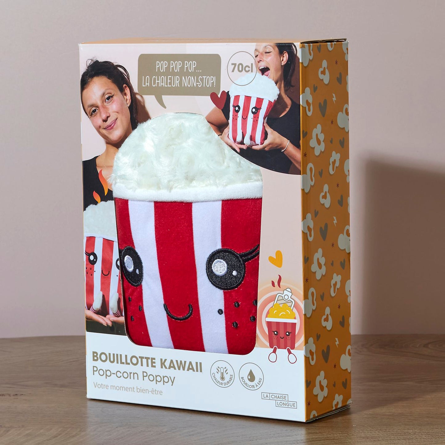 Bouillotte Kawaii Pop Corn