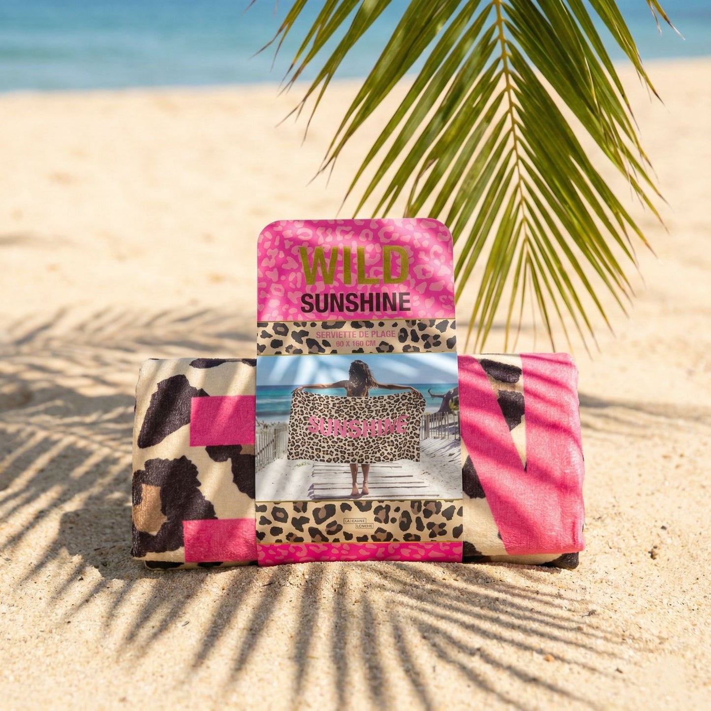 Serviette plage leopard Wild - Divers coloris