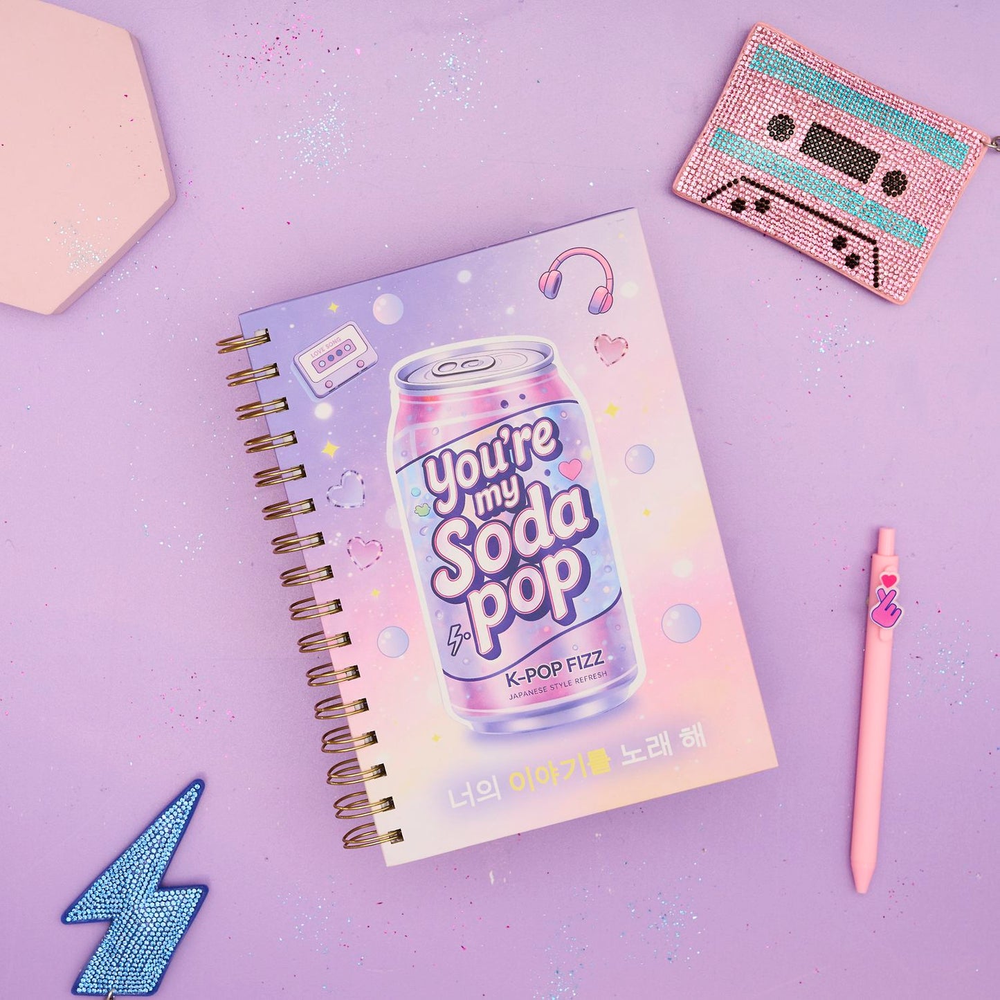 A TERMINER Carnet et Stylo K POP - 2 modèles au choix