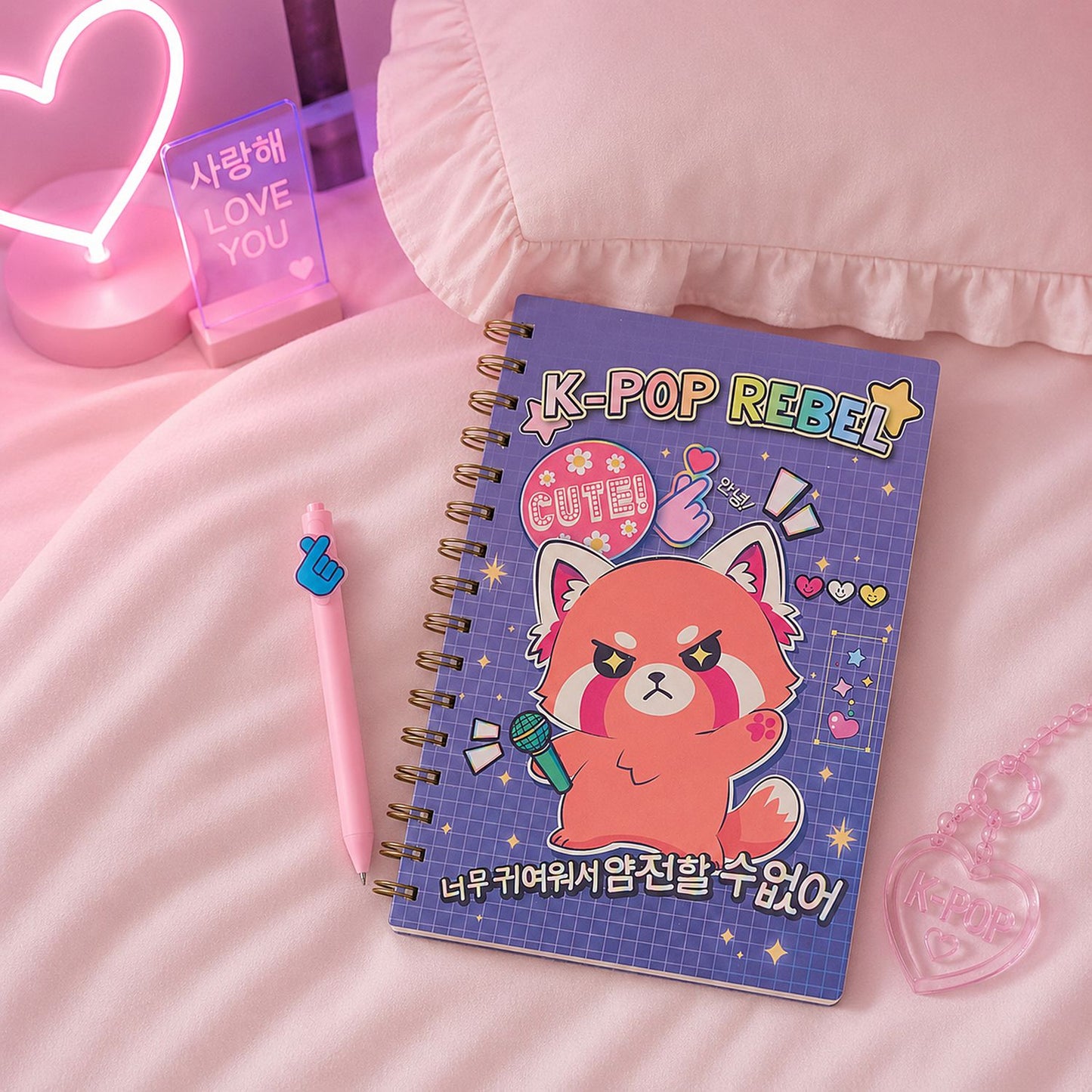 A TERMINER Carnet et Stylo K POP - 2 modèles au choix