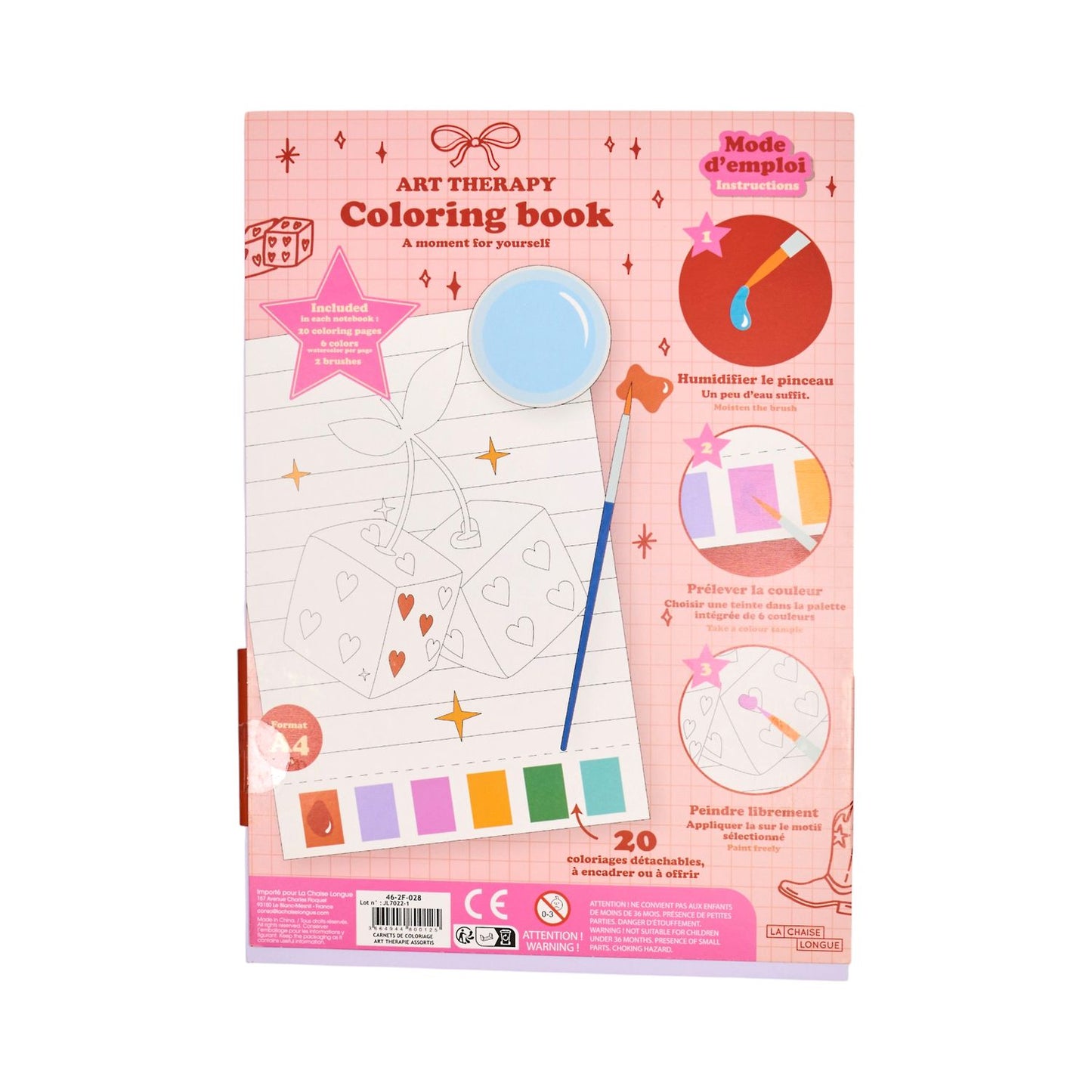Carnet de Coloriage Art thérapie - 2 modèles