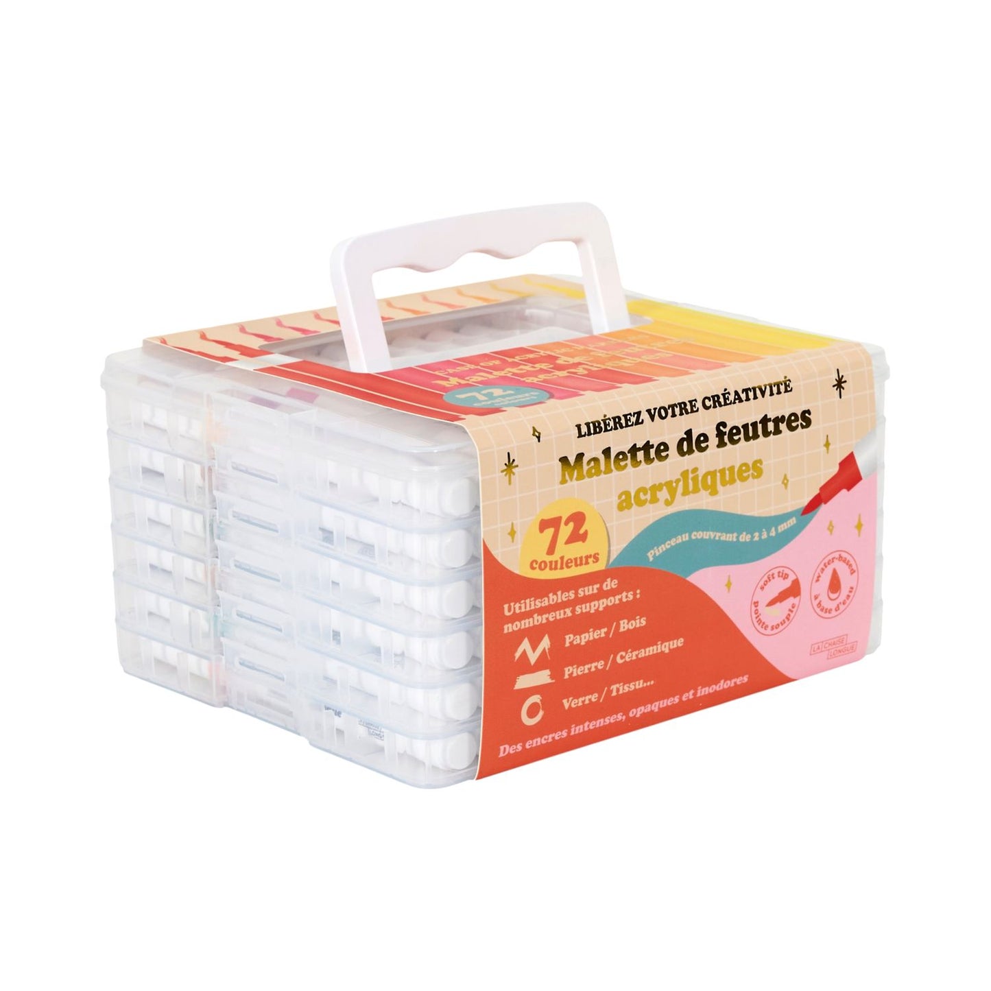 Mallette 72 feutres acryliques