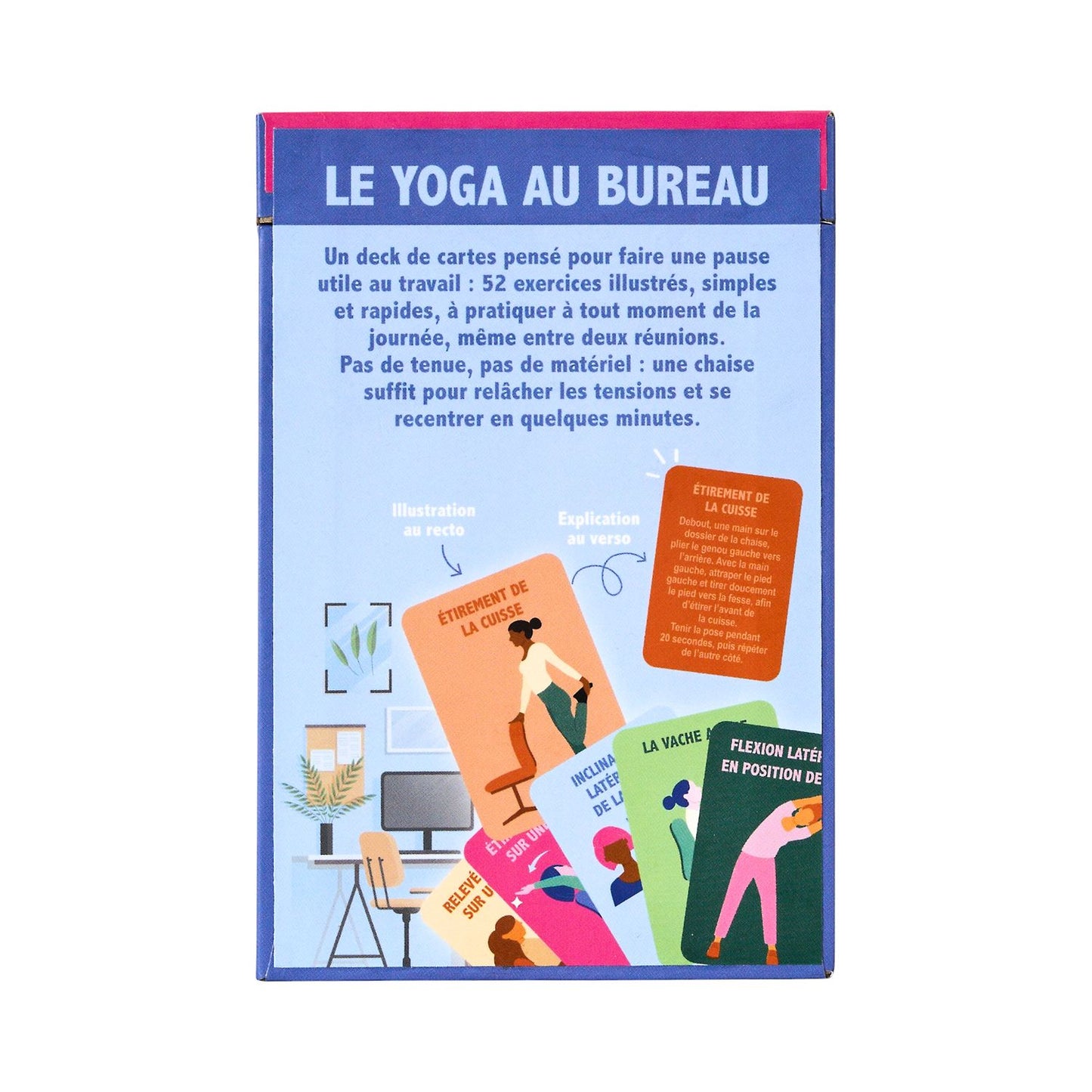 Cartes Bien être "Le Yoga au Bureau"