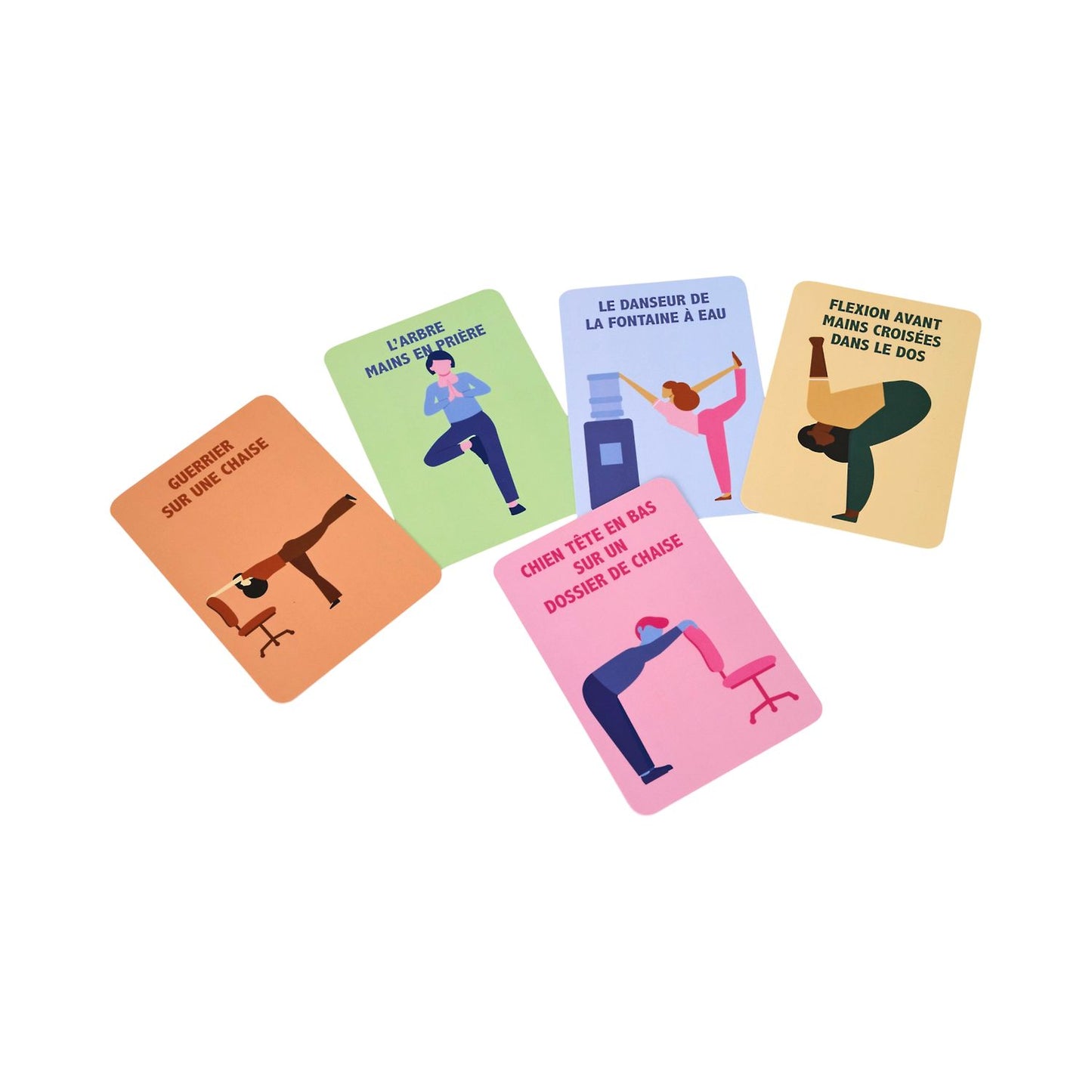 Cartes Bien être "Le Yoga au Bureau"