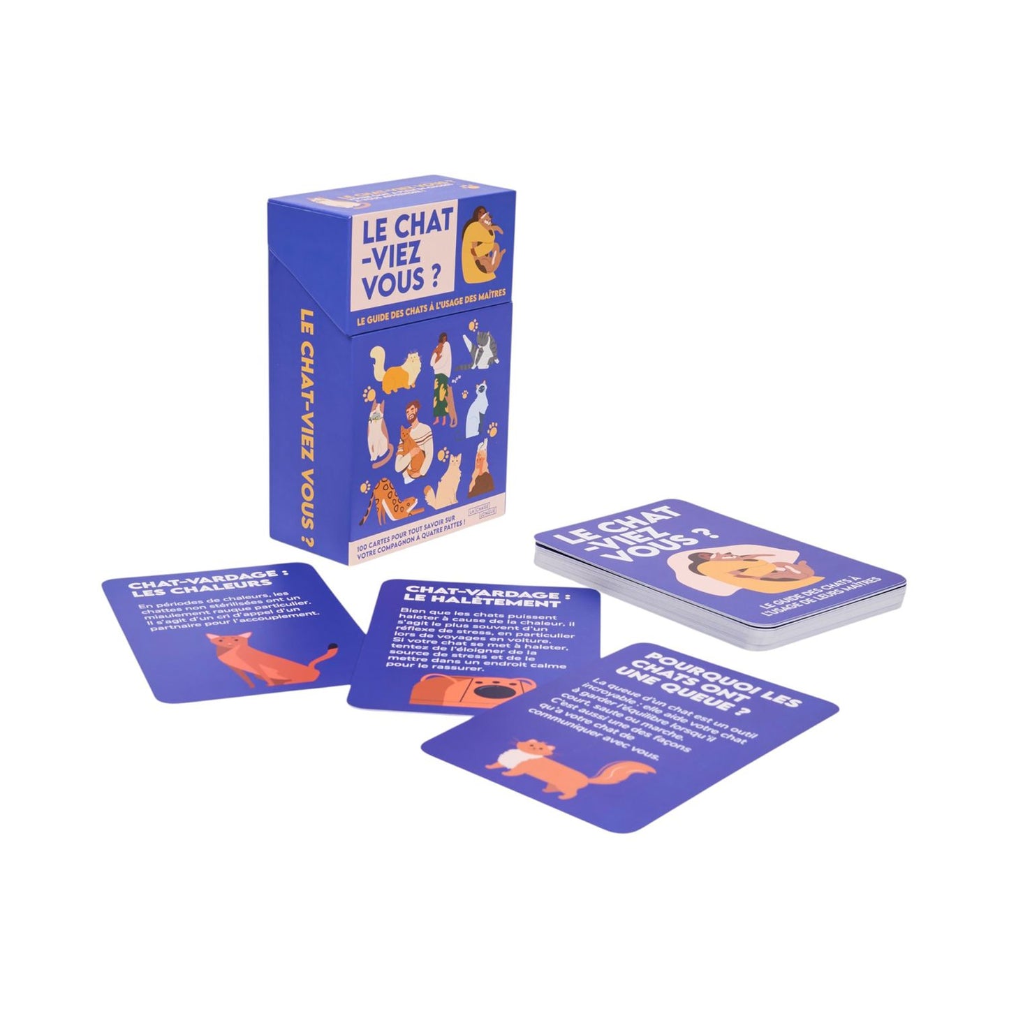Cartes anecdotes Chat "Le Chaviez vous ?"