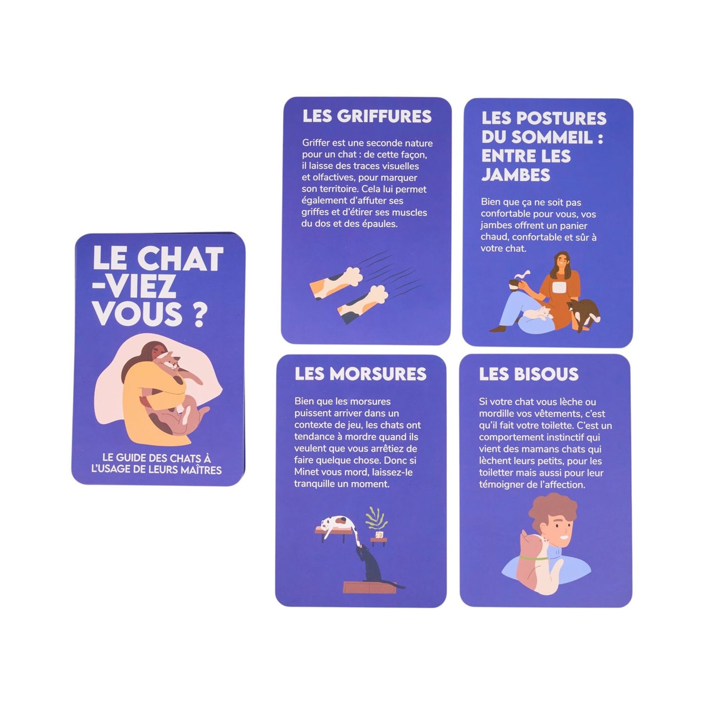 Cartes anecdotes Chat "Le Chaviez vous ?"