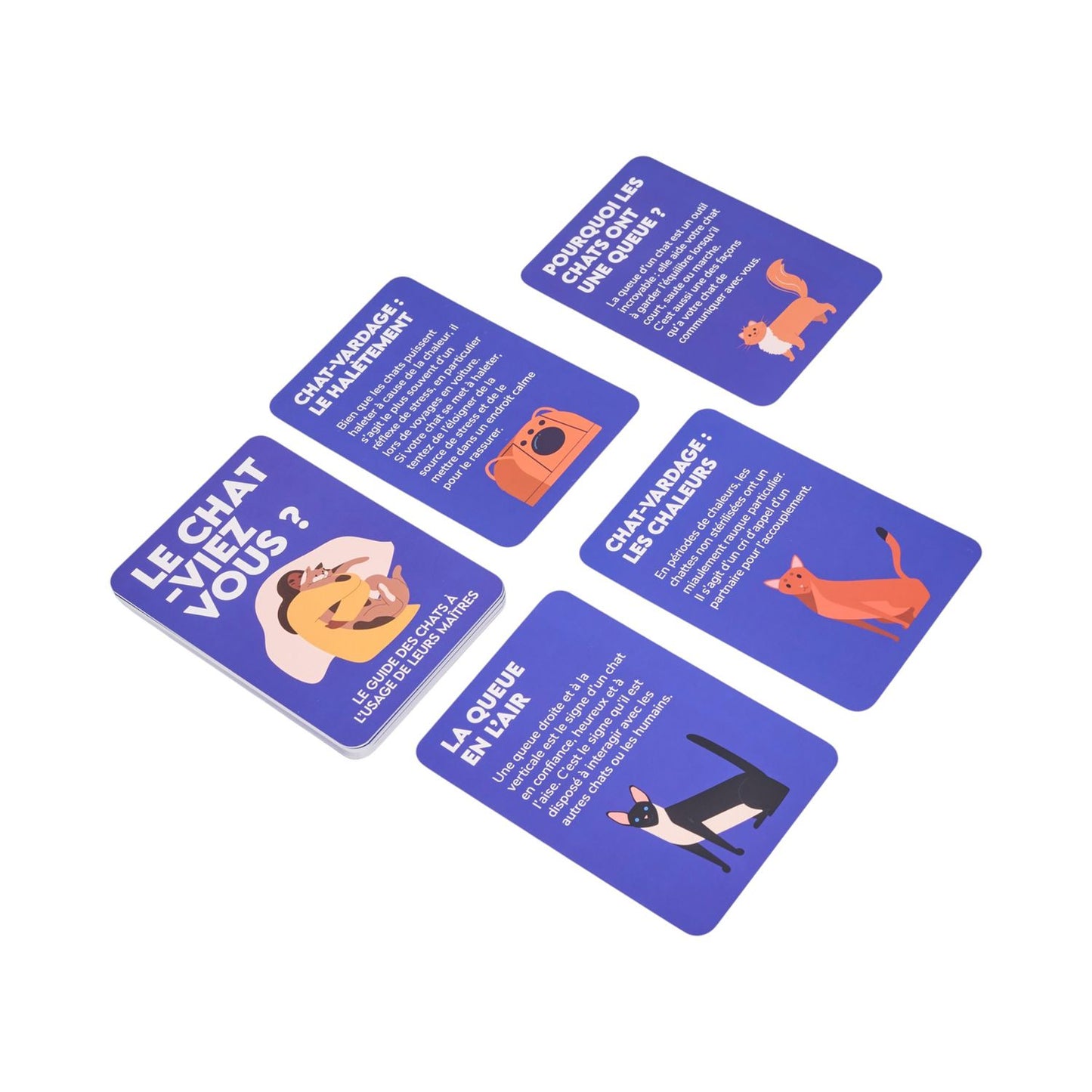 Cartes anecdotes Chat "Le Chaviez vous ?"