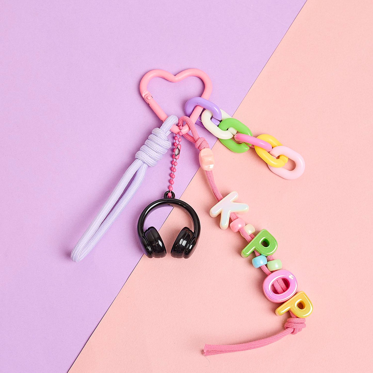 Kit DIY porte clés Charms K Pop - 2 modèles au choix