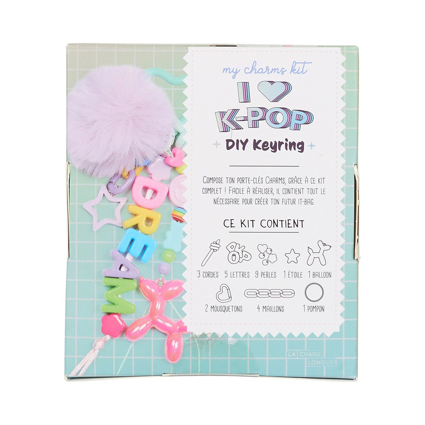 Kit DIY porte clés Charms K Pop - 2 modèles au choix