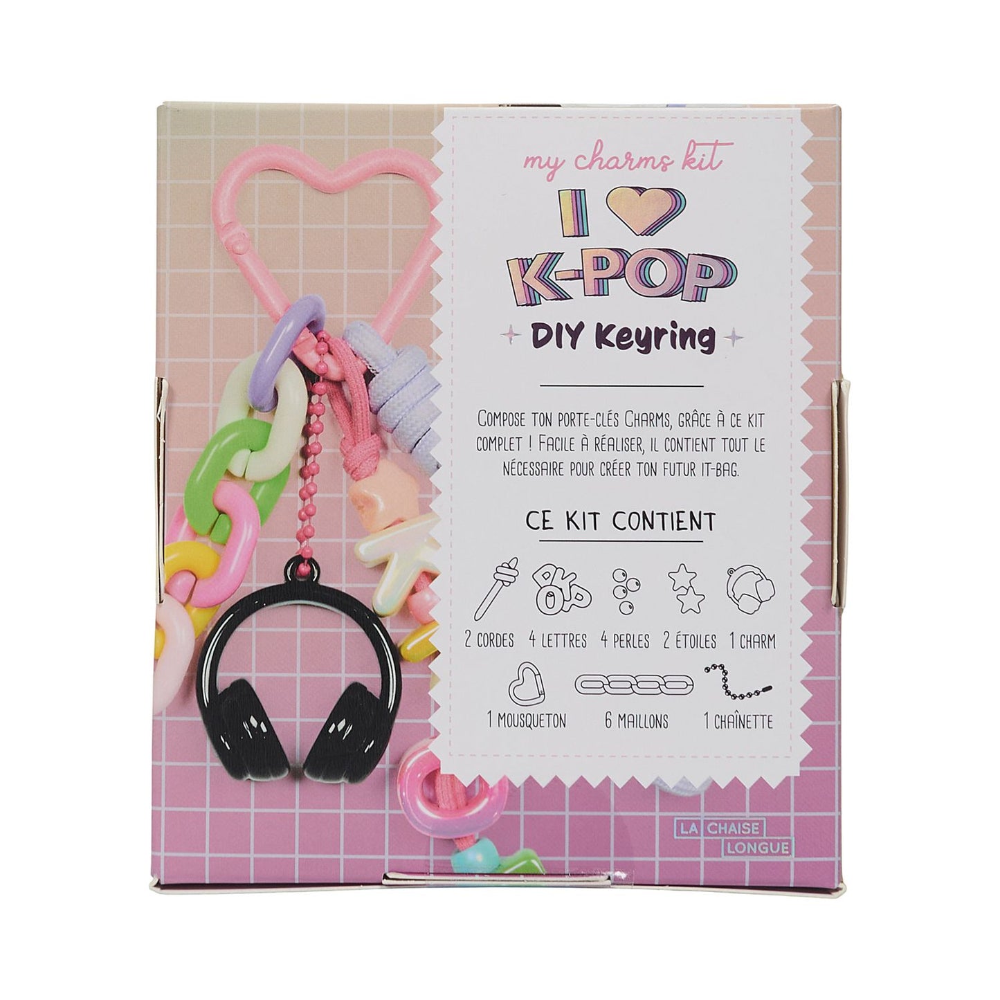Kit DIY porte clés Charms K Pop - 2 modèles au choix