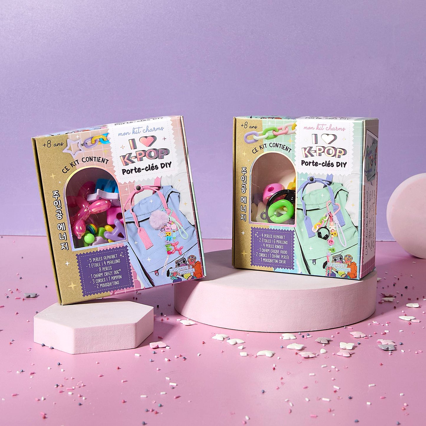 Kit DIY porte clés Charms K Pop - 2 modèles au choix