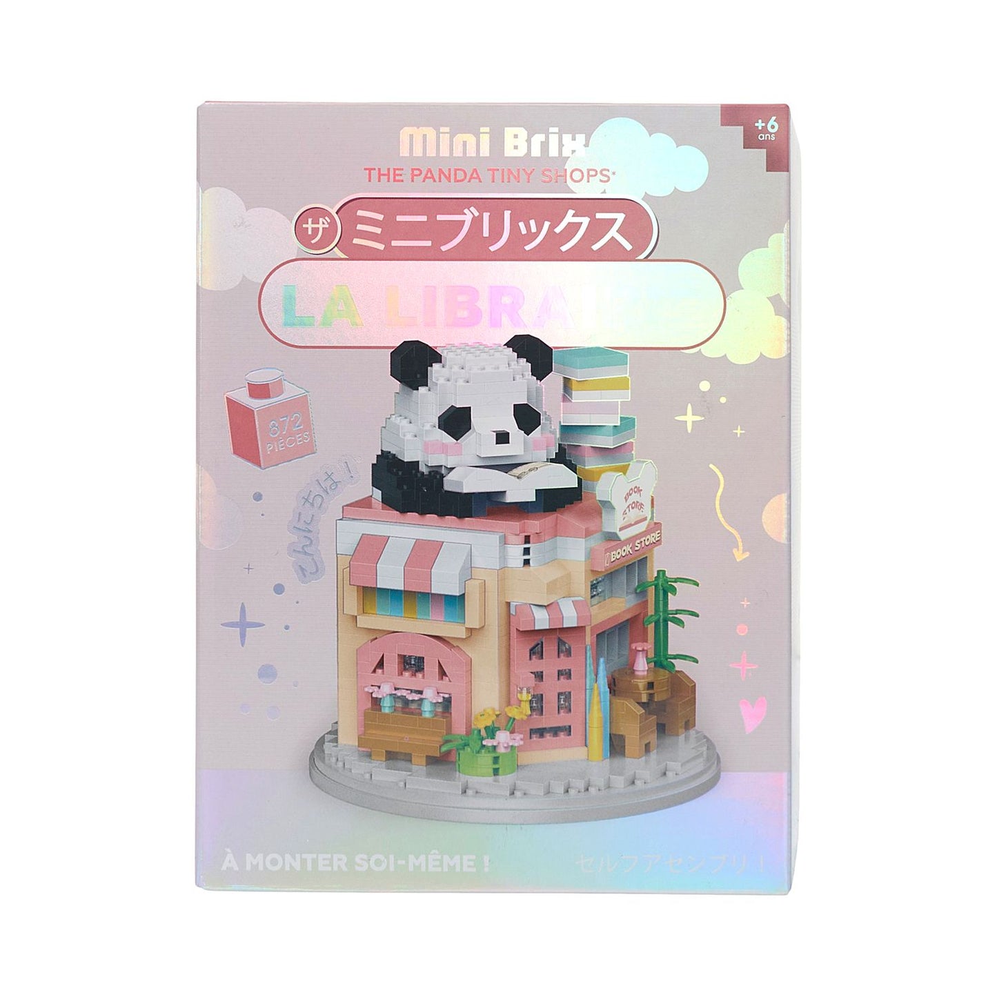 Mini Brix Panda Librairie