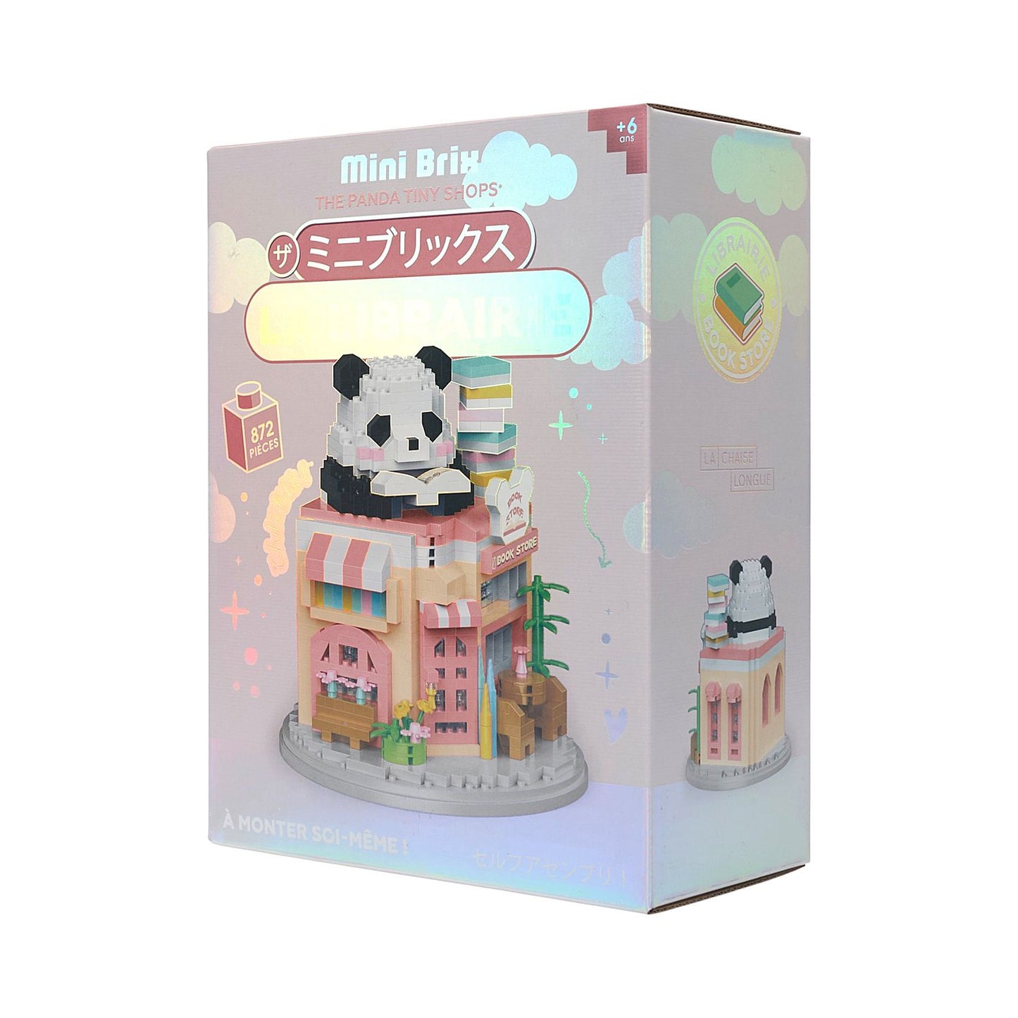 Mini Brix Panda Librairie