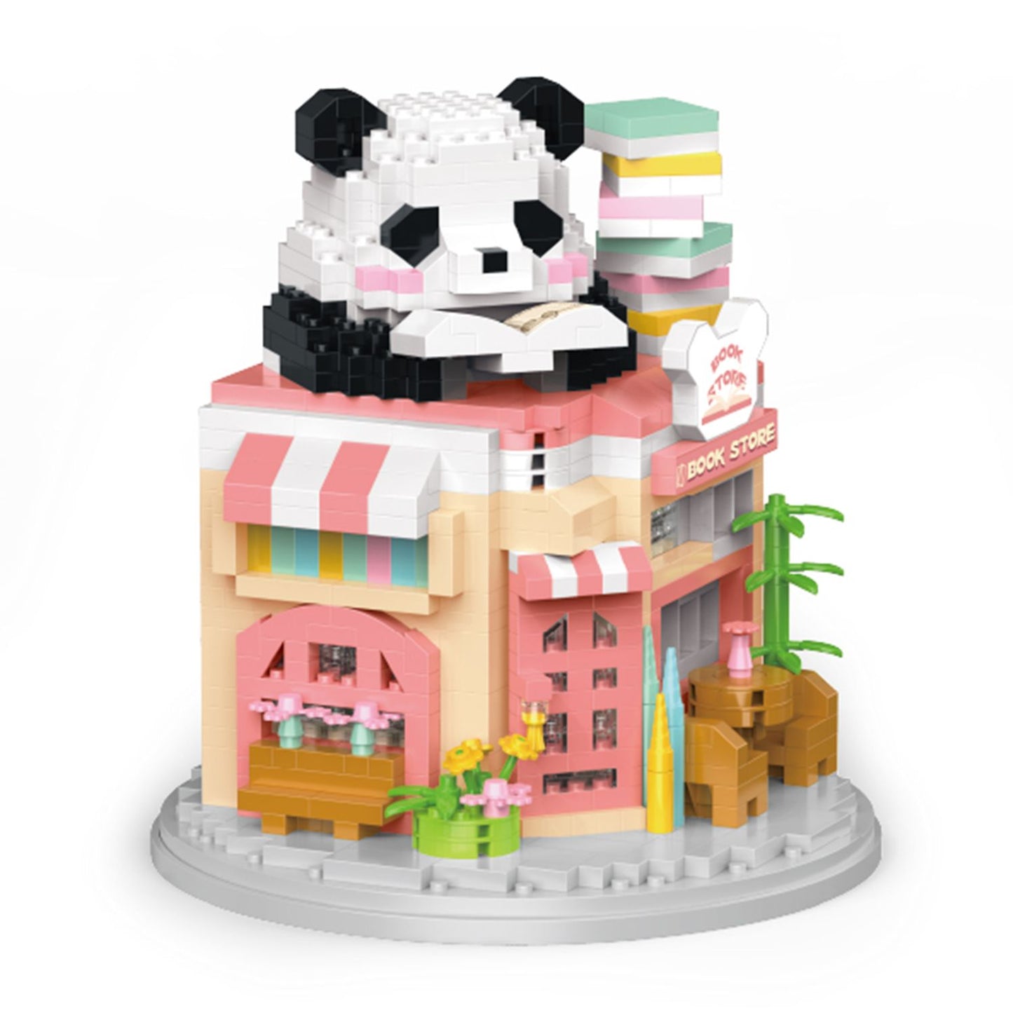 Mini Brix Panda Librairie