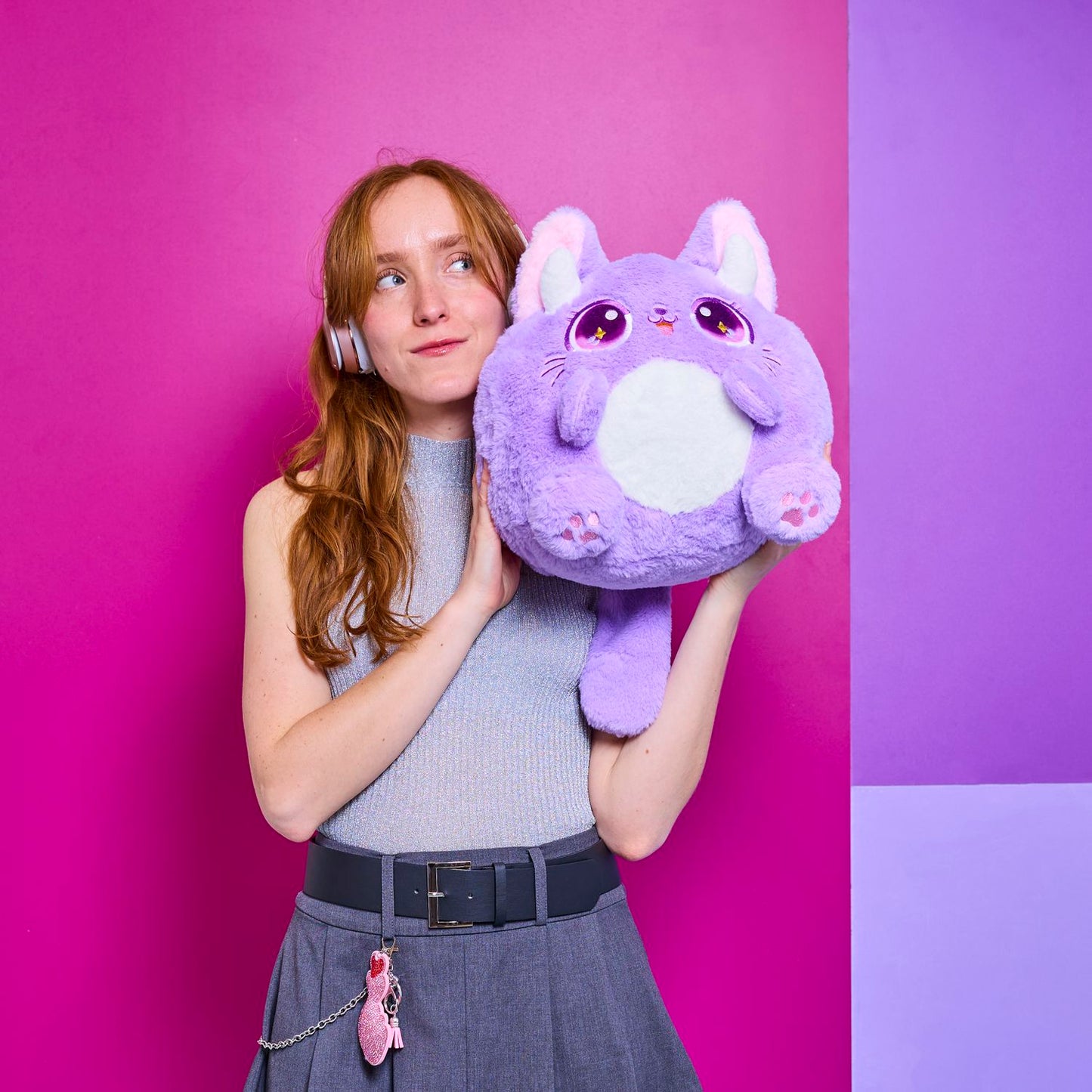 Peluche Oni Chat violet K Pop