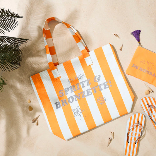 Sac de plage "En mode Spritz & Bronzette!"